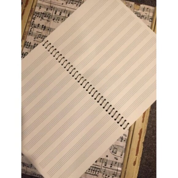 Blank Sheet Music Composition Manuscript Staff Paper Art Music Notebook - Picture 2 of 3